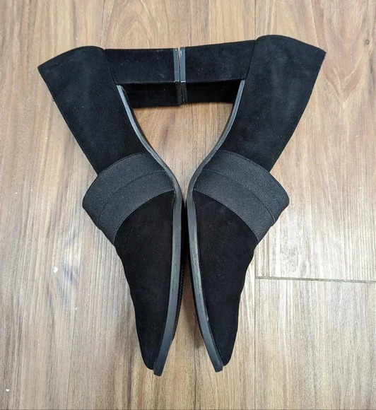 Stuart Weitzman Suede Pump Shoes Women’s Size 9B Black Clog Heel 2W451469 - Picture 5 of 11